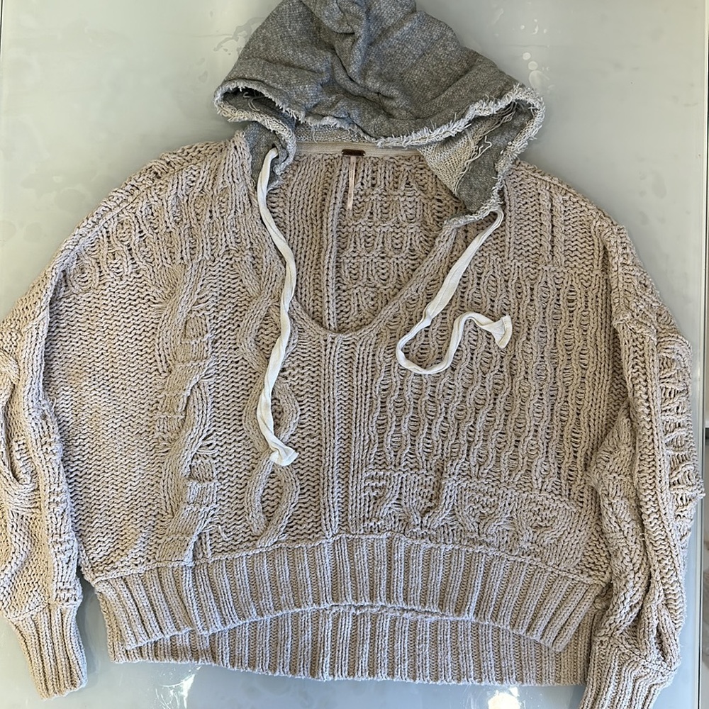 FREE PEOPLE Knit Sweater | X-Small | Oversized - Picture 2 of 6
